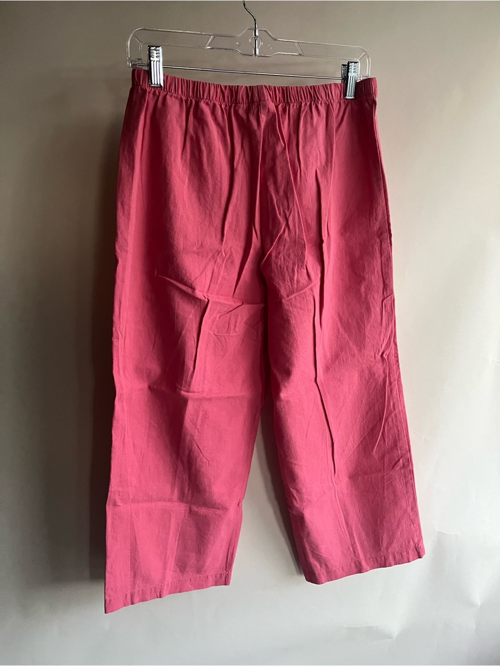 Hot Cotton Blouse Pants Set Pink Sz Sm Petite Linen Cotton EUC - Picture 7 of 7
